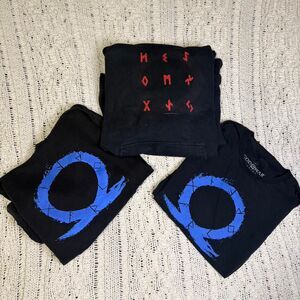 Bundle of 3 God Of War Clothing pieces Video Game Promo Bundle of clothing